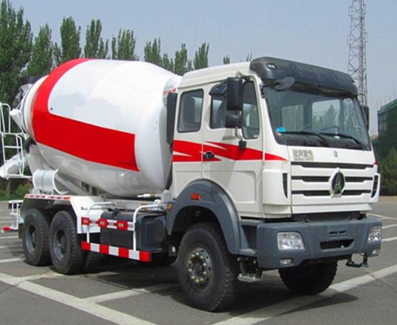 BEIBEN chassis 6X4 6m³ concrete truck mixer