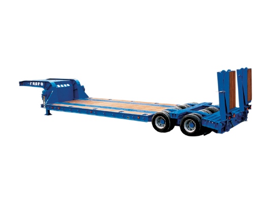 1 Two-axle Low flatbed semi-trailer (tire exposed, first-line two-axis).jpg